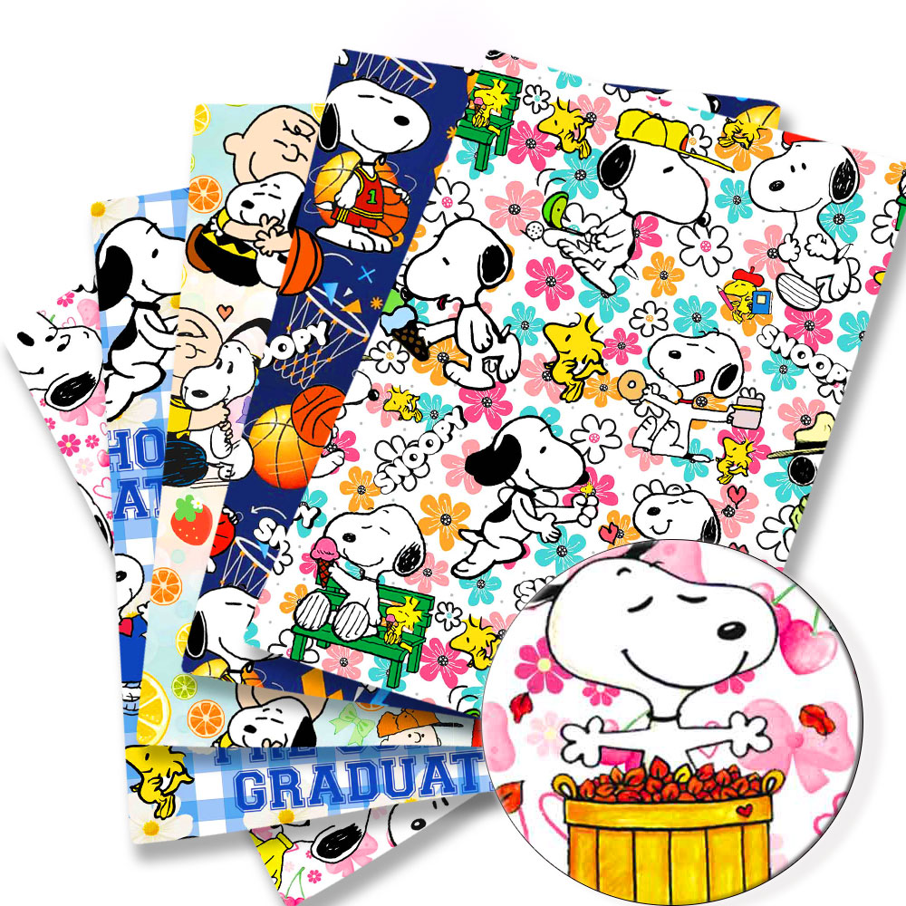 Sewing And Textile - Tissu TAKARA TOMY Snoopy 140x50CM, imprimé