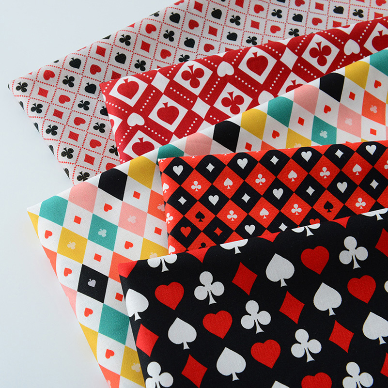 Sewing And Textile - Ins Poker Element coton impression numérique