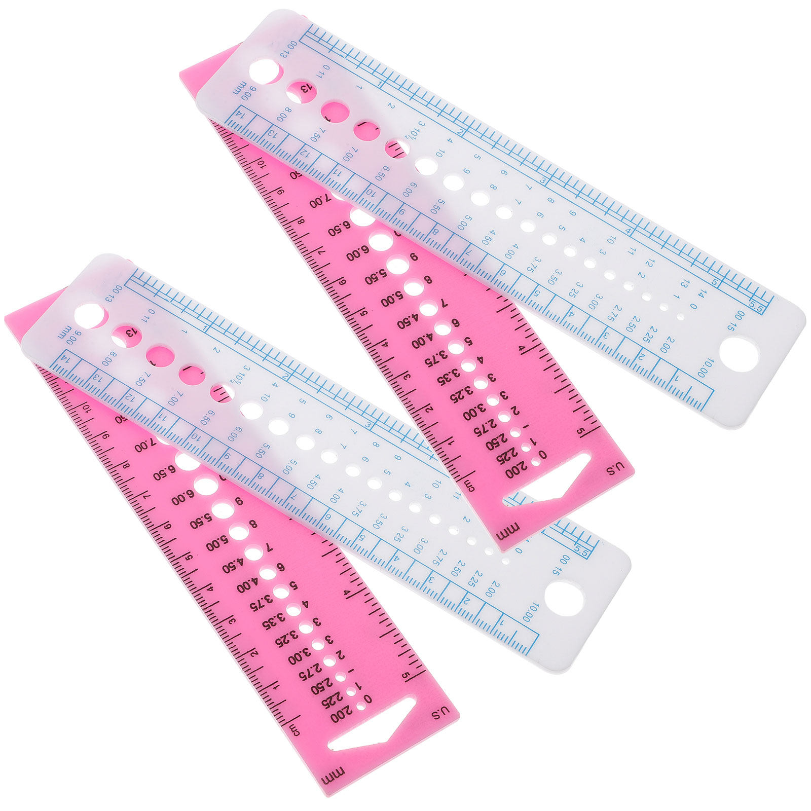 Sewing Gauge Ruler - 4 pièces d'outils de mesure pour