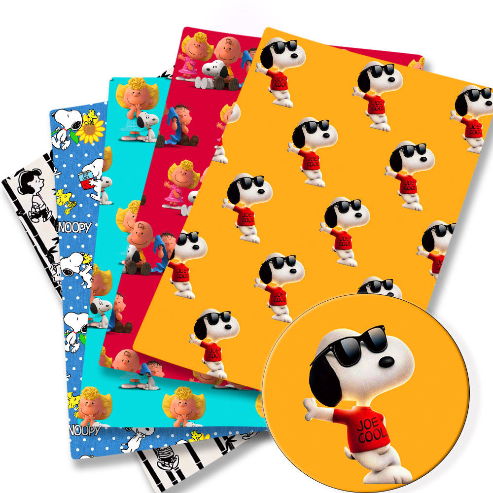 Sewing And Textile - Tissu Snoopy TAKARA TOMY 140x50CM, tissu
