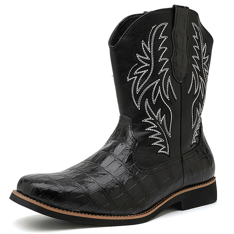 Sewing Embroidery Fabric - Bottes de cowboy rétro à bout