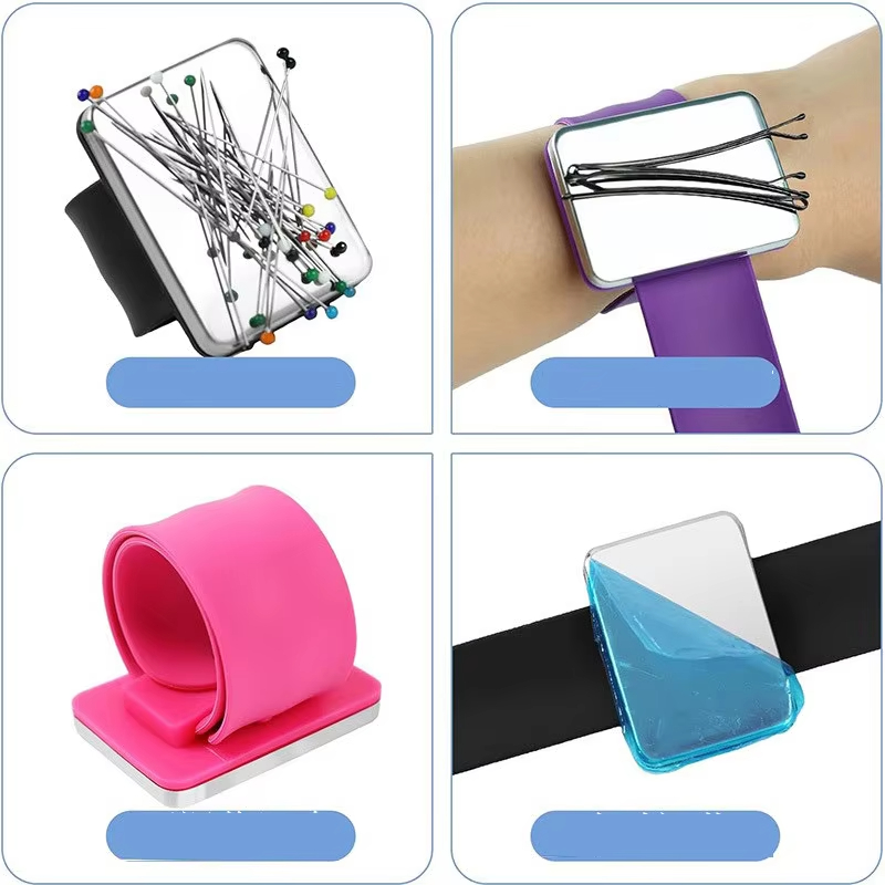 Sewing Necessities - Coussin à épingles magnétique en silicone,