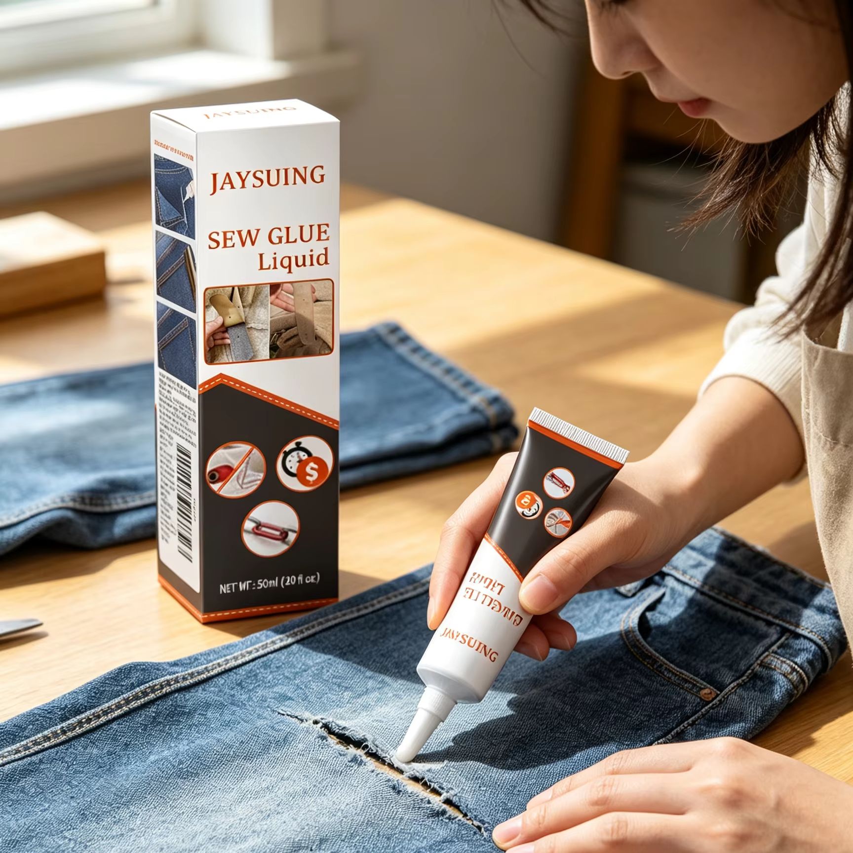 Sewing Repair - Colle de couture Jaysuing pour réparation