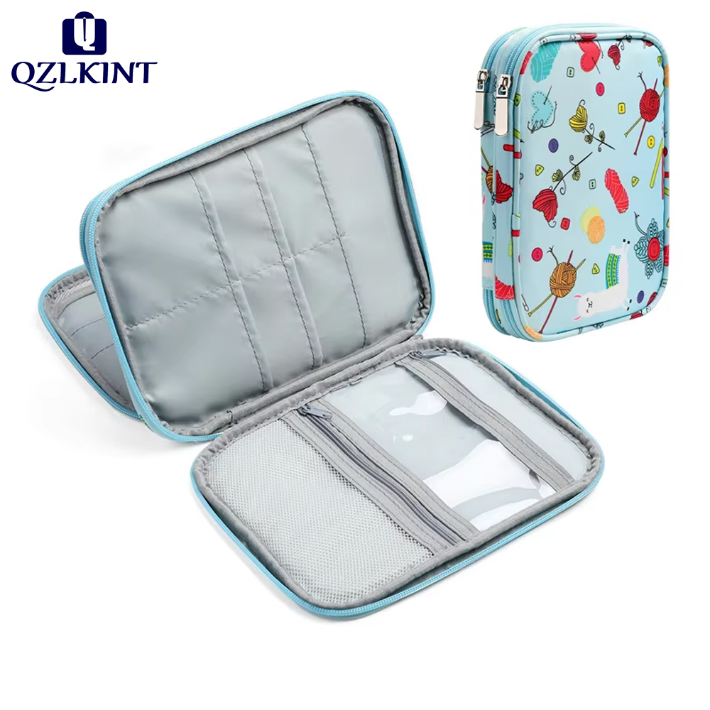Textile Sewing Kit - Étui vide pour aiguilles à tricoter,