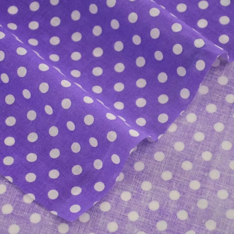 Tissu en coton imprimé à pois  - Sewing And Textile avis et prix