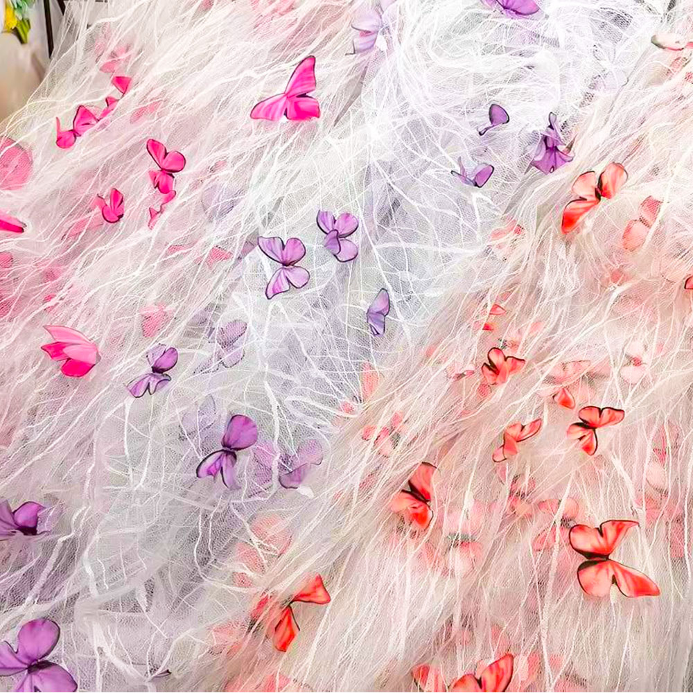 Tissu en dentelle 3D avec papi - Sewing Embroidery Fabric avis et prix