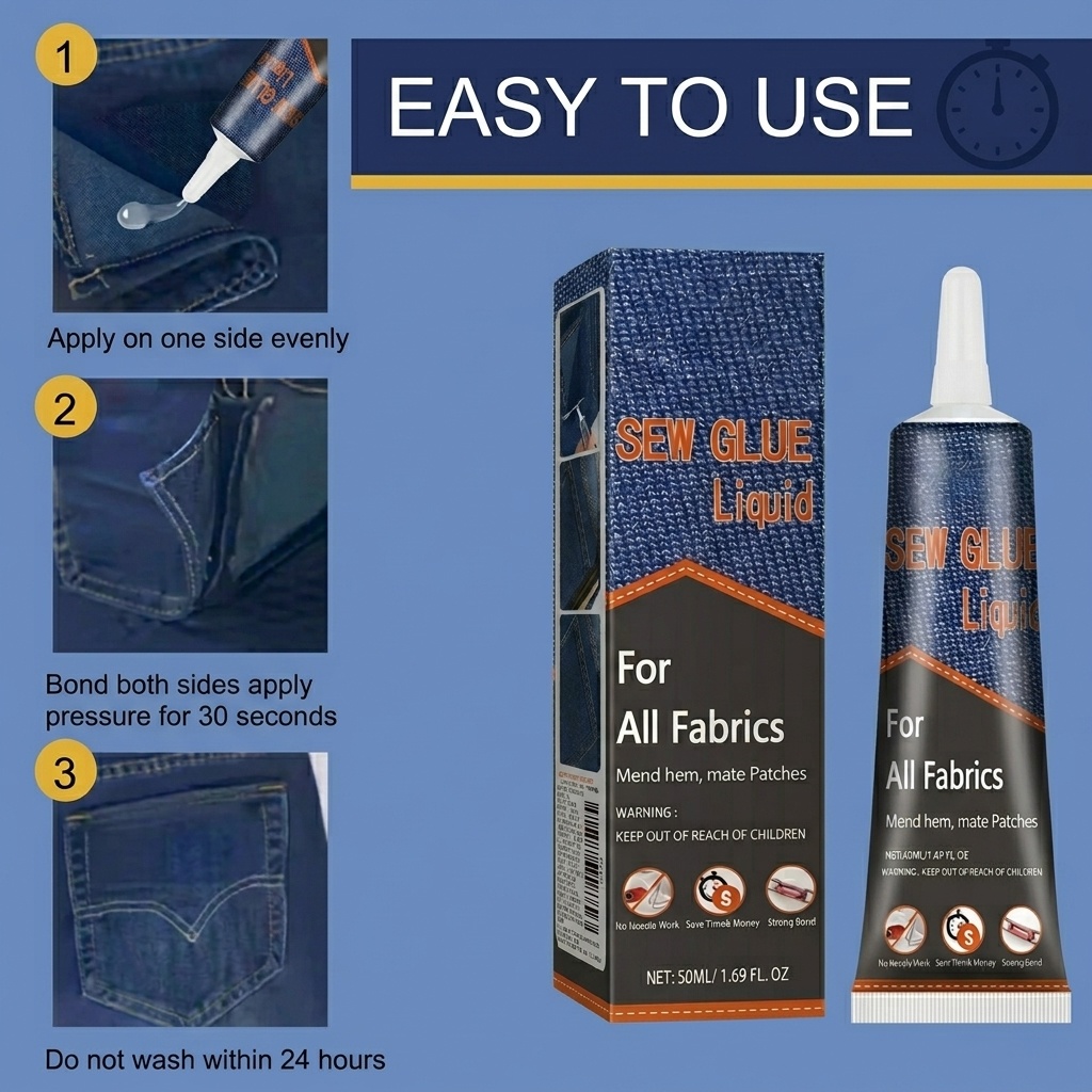 Colle à tissu 50 ml à séchage  - Sewing Repair avis et prix