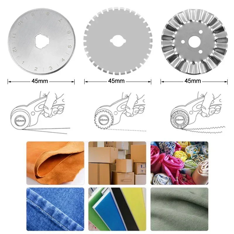 Couteau à roue à rouleau de 45 - Textile Sewing Kit avis et prix
