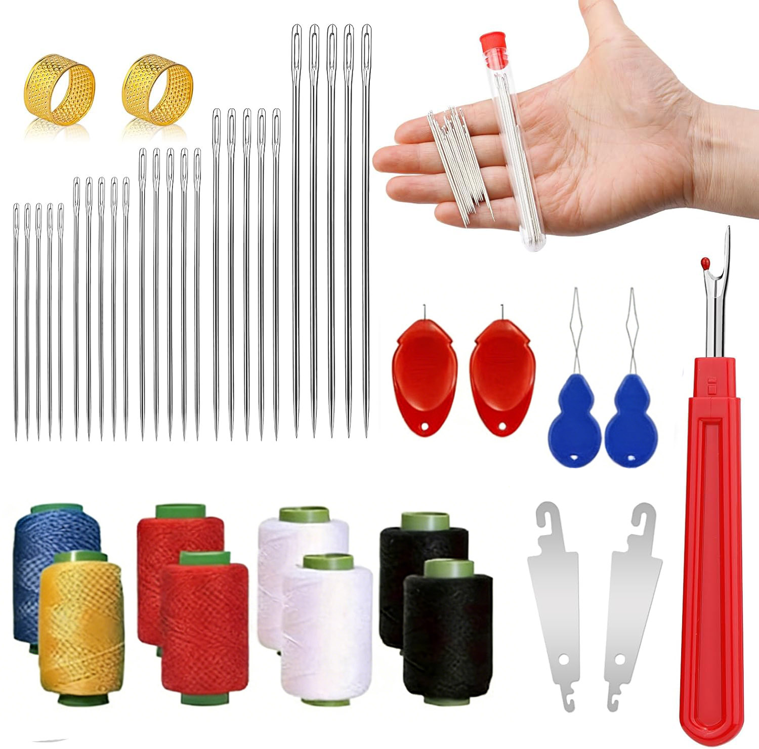 Kit de 43 aiguilles à grande p - Sewing Repair avis et prix