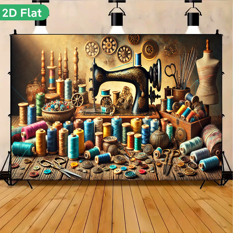 Tapisserie Murale Vintage Rétr - Textiles Sewing Machine avis et prix