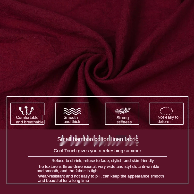 Tissu fin en coton bambou et l - Vintage Sewing Textile avis et prix