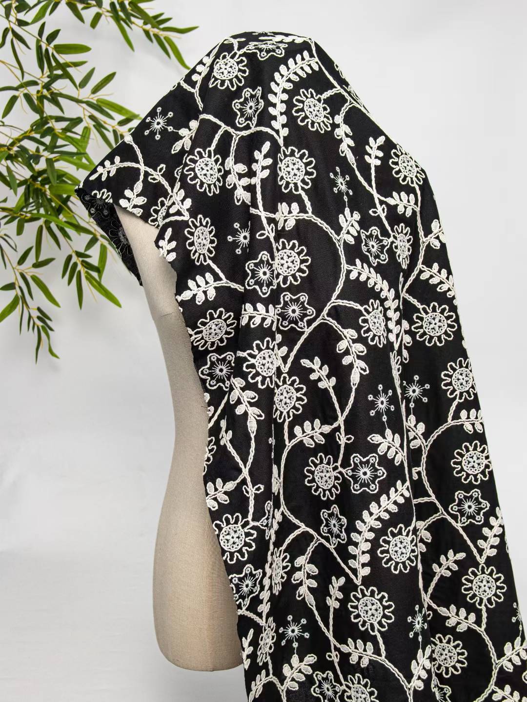 Tissu en dentelle de coton 3D  - Vintage Sewing Textile avis et prix