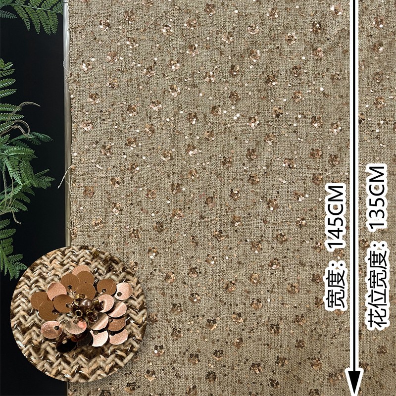 Tissu brodé de sequins pour l' - Sewing Embroidery Fabric avis et prix